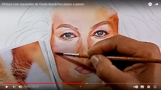 Pintura com aquarelas