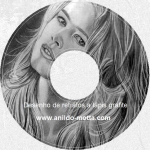 Dvd desenhos de retratos a lápis grafite