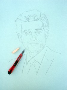 Patrick Dempsey Pintura a pastel seco