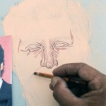 Patrick Dempsey Pintura a pastel seco