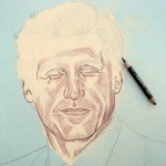 Patrick Dempsey Pintura a pastel seco