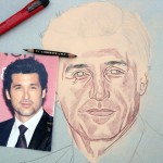 Patrick Dempsey Pintura a pastel seco
