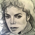 Michael Jackson a lápis grafite