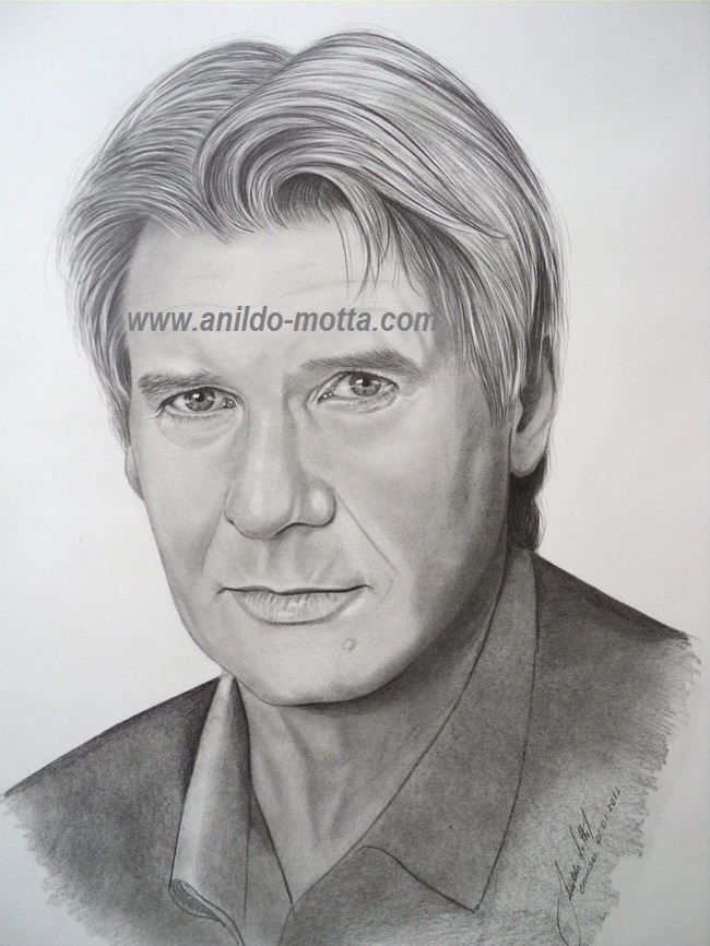 Desenho a lápis Harrisson Ford