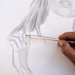 Desenho de Isis Valverde passo a passo