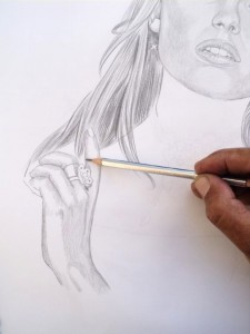 Desenho de Isis Valverde passo a passo