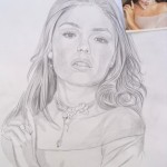 Desenho de Isis Valverde passo a passo