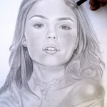 Desenho de Isis Valverde passo a passo