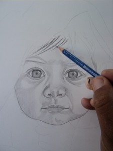 Tutorial desenho de crianças a lápis