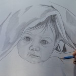 Tutorial desenho de crianças a lápis