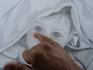 Tutorial desenho de crianças a lápis