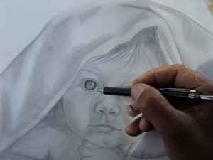 Tutorial desenho de crianças a lápis