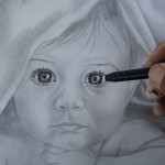 Tutorial desenho de crianças a lápis