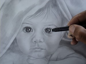 Tutorial desenho de crianças a lápis