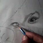 Criança desenho realista