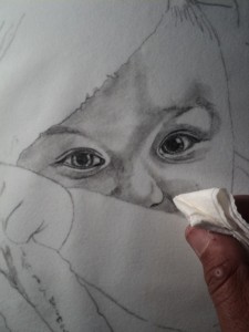 Criança desenho realista