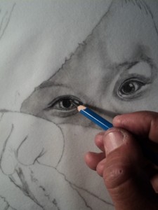 Criança desenho realista