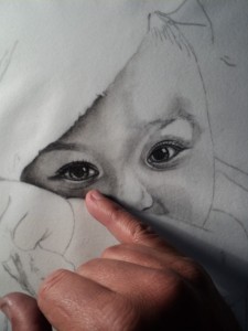 Criança desenho realista