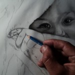 Criança desenho realista