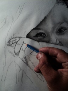 Criança desenho realista