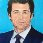Patrick Dempsey pintura a pastel seco