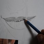 Desenho dos lábios Angelina Jolie