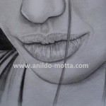 Desenho de lábios a grafite passo a passo.