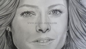 Jodie Foster desenho passo a passo
