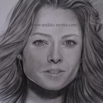 Desenho realista Jodie Foster