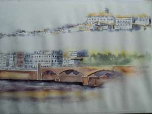 Coimbra Aquarela passo a passo