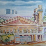 Paisagens baianas com aquarelas