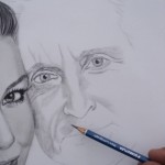 Desenho Catherine e Michael
