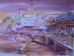 Aquarela de Morro Jable Canarias