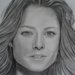 Jodie Foster desenho a lápis
