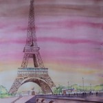 Paris Aquarela passo a passo