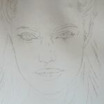 Depois em posse do desenho base preparado por si, vamos começar a aplicação das sombras como podem ver na foto a baixo.