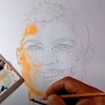 Pintura Cristiano Ronaldo