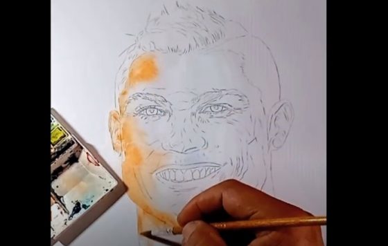 Pintura Cristiano Ronaldo
