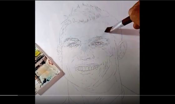 Pintura Cristiano Ronaldo