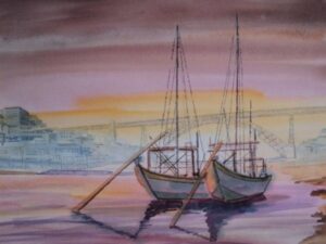 Aquarela cidade do Porto